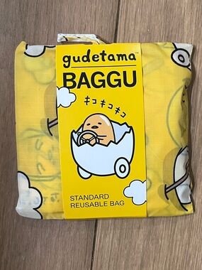 BAGGU Gudetama Yellow Reusable Tote Bag